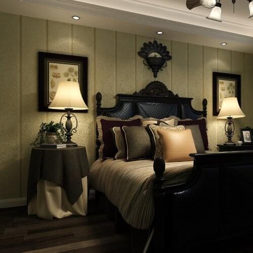 Modern Simple Solid Striped Wallpaper Roll for Bedroom Non-woven Pattern Wall Papers Bedding Living Room Home Decoration 10M