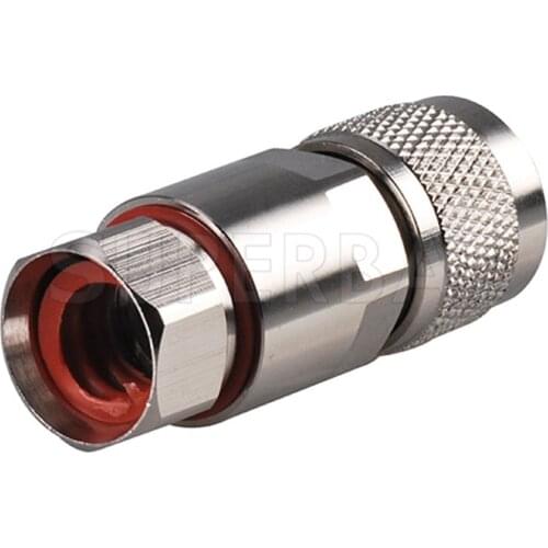 Superbat 10 pcs N Clamp Plug Male for Cable Corrugated Copper 1/2 Super Flexible