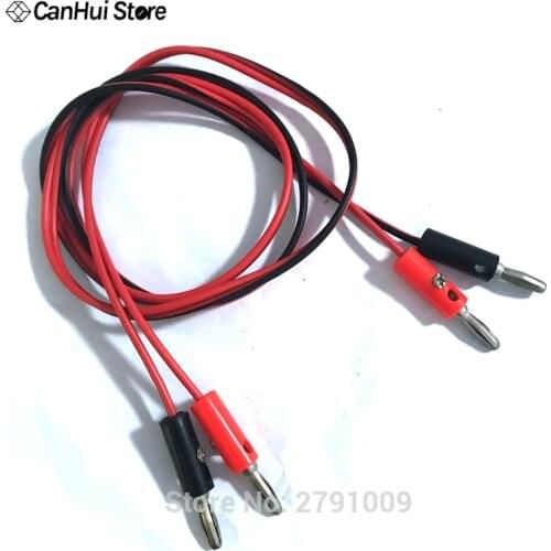 1m 4mm Double Head Banana Plug Test Leads 100cm Stackable banana plug Testing Cable High Voltage Test Leads Power test line