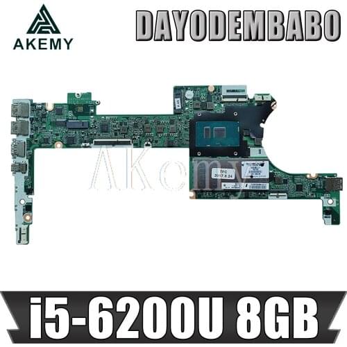 High quality For X360 13-4000 13-4172NA Laptop Motherboard DAY0DEMBAB0 With SR2EY I5-6200U CPU 100% working well