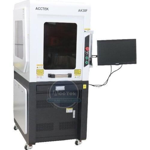 Enclosed JPT MOPA 20/30/70W Fiber Laser Marking Machine For Engraving And Cutting