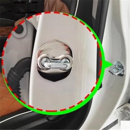4pcs/set Door lock buckle Protector Cover For Kia K5 FORTE SORENTO VQ Carens Borrego CADENZA SHUMA/Hyundai SantaFe/H-1/iX45 HB20
