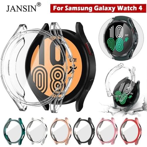 Protective Case For Samsung Galaxy Watch 4 40mm 44mm TPU Soft Full Screen Protector Bumper For Samsung Galaxy Watch 4 Cover