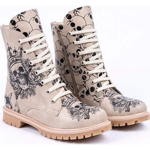 Streetfly 2021 new fashion Winter autumn colorful printed women Boots Non-slip sole Waterproof orthopedic boots