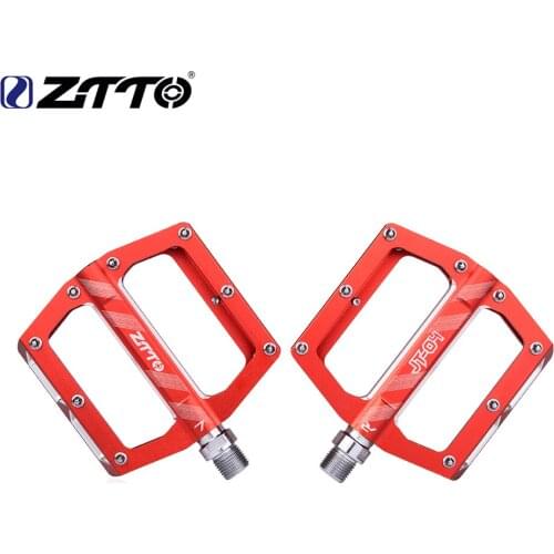 ZTTO MTB Bike ultralight Flat Pedal Aluminum Alloy 4 Bearings Anti-slip Pedal For Road Gravel Bike bicycle CNC pedal XC AM Bike