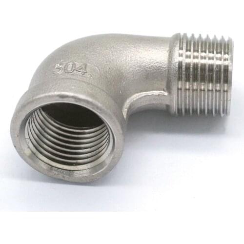 1/2" BSP Female to Male Thread 304 Stainless Steel 90 Degree Elbow Connector Pipe Fitting water oil air