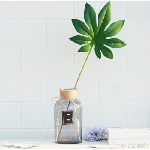 1PCS Large palm tree local landscape artificial Monstera leaf green plant decorative flower for table decoration tropical Leaves