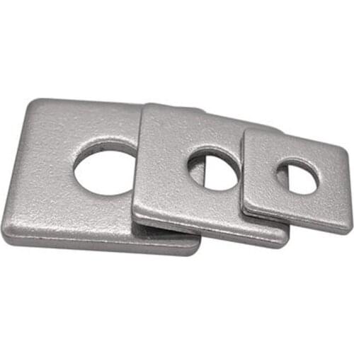 1pcs M14 M16Square gasket Flat pad Square washer 304 stainless steel Outer diameter 40mm-50mm thickness 2mm