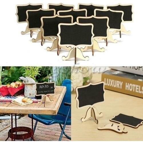 Mini Wooden Blackboard Chalkboard Message Wedding Party Label Table Decor