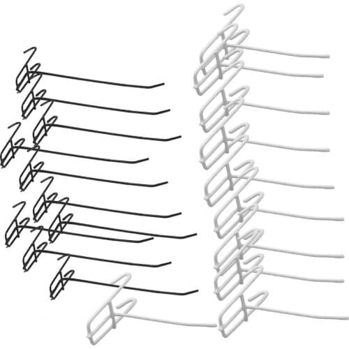 10Pcs Hooks Wear-resistant Removable Metal Stable Mesh Panel Hangers for Home Metal Stable