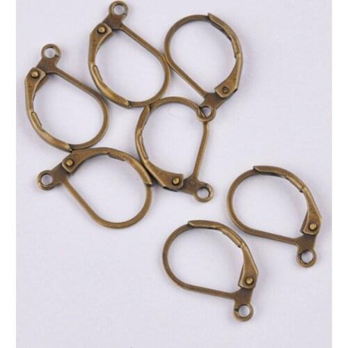 1000pcs Antique Bronze Earrings Jewelry Components Handmade Beadings Findings Earring Leverback Earwire Clasps&Hooks
