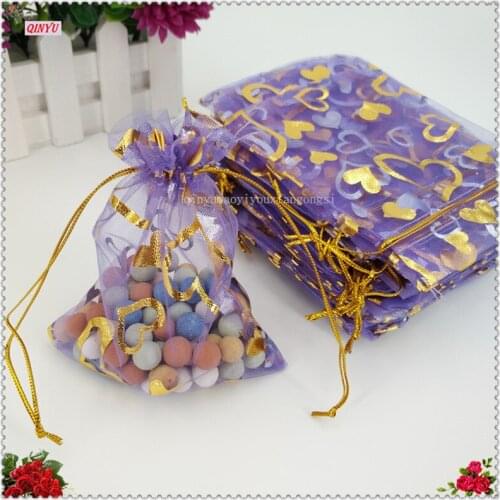 11*16cm 100PCs Fashion Wedding Organza Bag Jewelry Packaging Bags Wedding Gift Bags Birthday party bath products 6zSH325