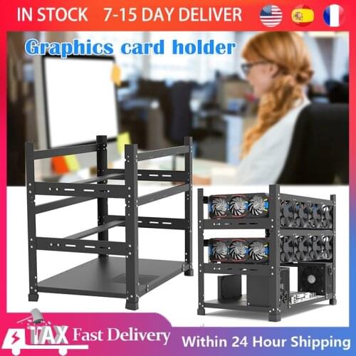 12GPU Open Mining Frame Rig Case 3 Layers Rig Mineria GPU Motherboard Bracket BTC ETH Bitcoin Rack Miner Farm