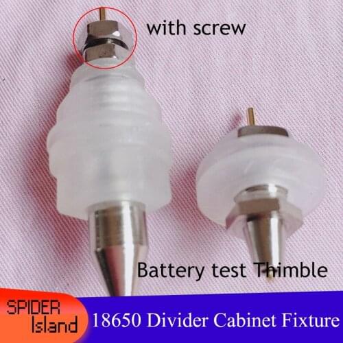 5pcs Screw Positive Negative Battery Thimble for Cabinet Fixture Discharge / Charging Fixture Tester 18650 Probe Thimble