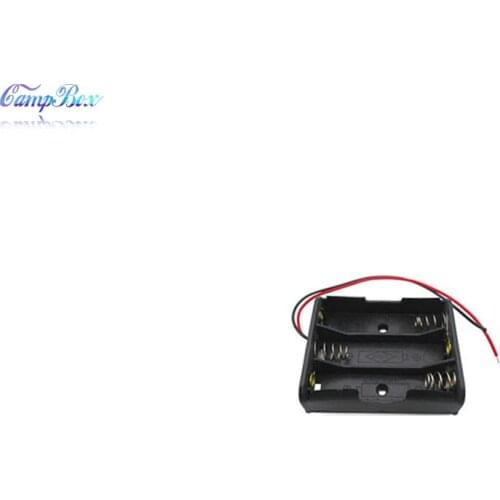 50Pcs 3xAA Battery Case Holder Socket Wire Junction Boxes With 15cm Wires