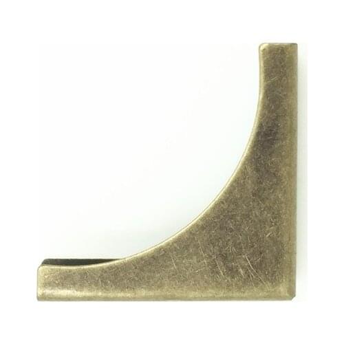 50Pcs Corners Hardware Protectors Bronze Tone Book Albums Menus Folders DIY Accessories 28x20mm