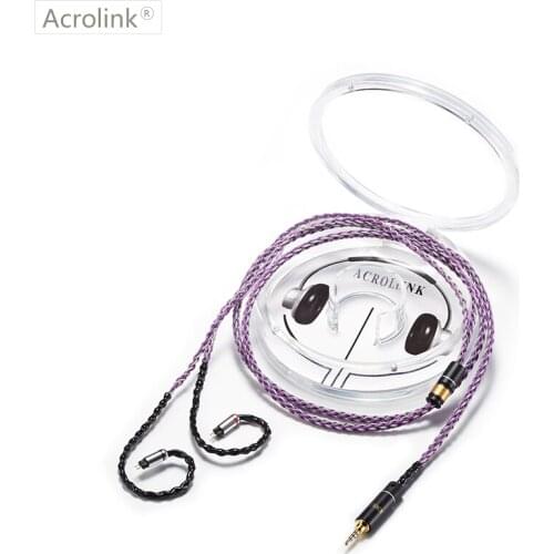 Acrolink 1.2m Upgraded Pcocc silver plated cable with 0.78mm 2Pins Interface for 2.5 XLR Detachable Stereo Audio Headphone Cable