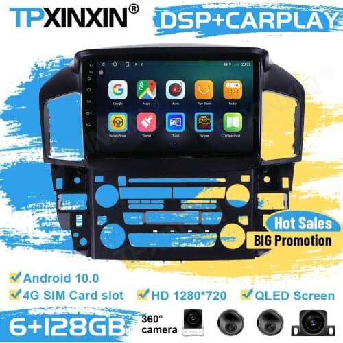 Cameras Car Radio 2 Din Stereo Receiver Android 10 For Lexus RX300 1998 1999 2000 2001 2002 2003 GPS Player Auto Audio Head Unit