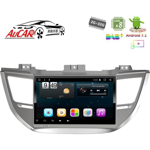 Android 7.1 10.1" Car DVD Player GPS Navigation system for Hyundai Tucson 2014 - 2017 Bluetooth GPS Radio WIFI 4G Stereo IPS
