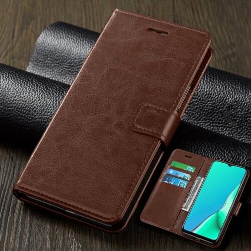 Orro a 52 2020 case luxury pu leather flip case for oppo a52 a92 a5 a9 2020 case automatic adsorption wallet phone covers capa