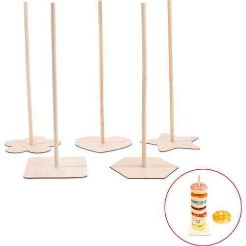 Wooden Donut Display Stand DIY Wall Dessert Rack Kids Birthday Party Baby Shower Wedding Decoration