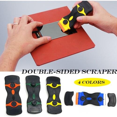 Ceramic Glass Oven Razor Double Sided Scraper Plastic Handle Automotive Film Sticker Tool Cleaning Shovel Car Cleaning Tools