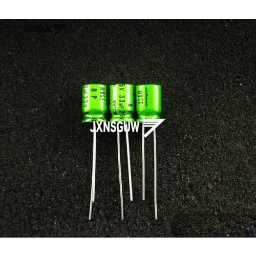 10PCS UES1E330MPM NICHICON MUSE BP 25V33UF 8X11.5MM Green Non Polar 33UF 25V Audio Electrolytic Capacitor ES 33uF/25V