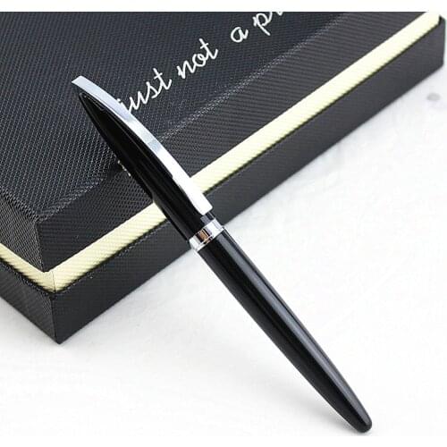 Jinhao 156 NEW school luxury pen Black silver clip Medium Nib FOUNTAIN PEN JINHAO 750 fountain pen 0.5mm ink pen