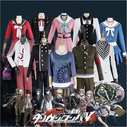 Danganronpa V3: Killing Harmony Iruma Miu Cosplay Costume Shirogane Tsumugi Kirumi Tojo Japanese Game School Uniform Suit Outfit