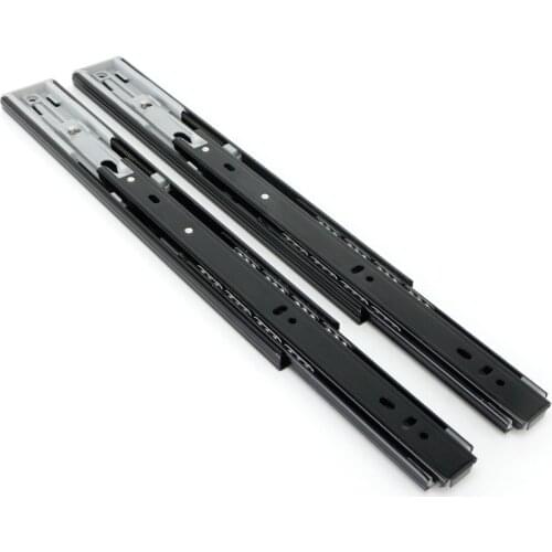 Drawer slide metal buffer mute drawer slide rail soft close drawer guide rail three-section cabinet slide rail furniture