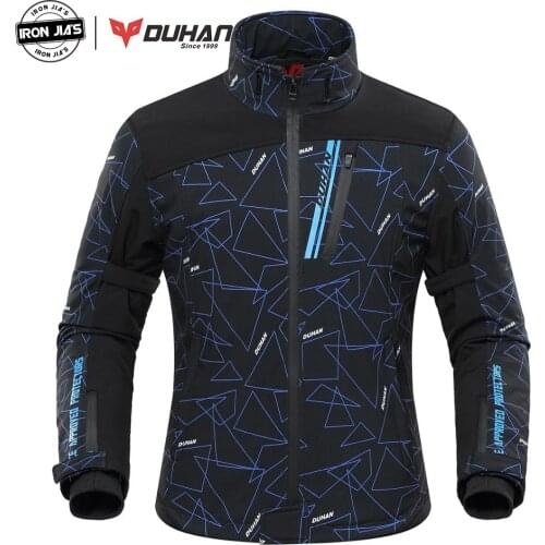 DUHAN Autumn Winter Motorcycle Jacket Men Heated Moto Jacket Electric Heating Motorbike Motocross Racing Riding Jacket
