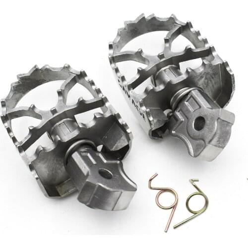 Silver Stainless Steel Wide Footrest Front Footpegs For YAMAHA MT-10 2016-2017 Motorcycle