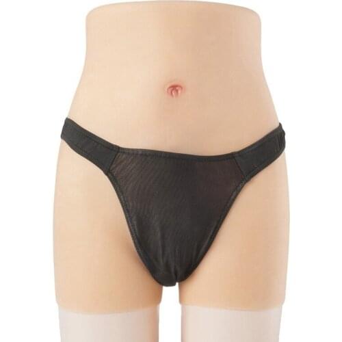 HOT Crossdresser Artificial Silicone Fake Bikini Transgender Wear Silica Gel Sexy Underwear briefs for Mens Quality Realistic