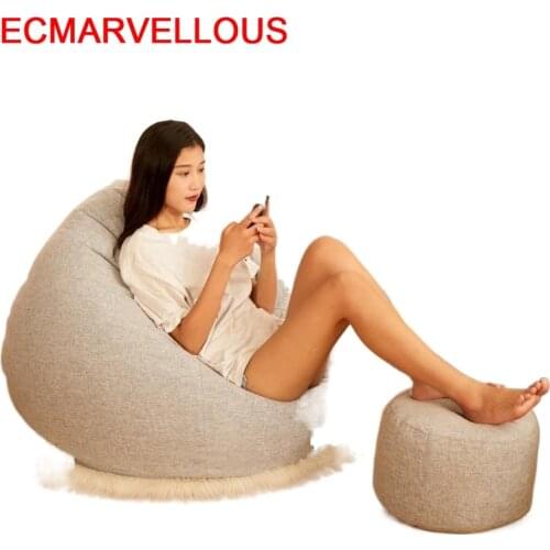 Silla Ouro Cadir Single Bed Puff De Assento Sedie Poltrona Copridivano Poef Tatami Computer Beanbag Chair Cadeira Bean Bag Sofa