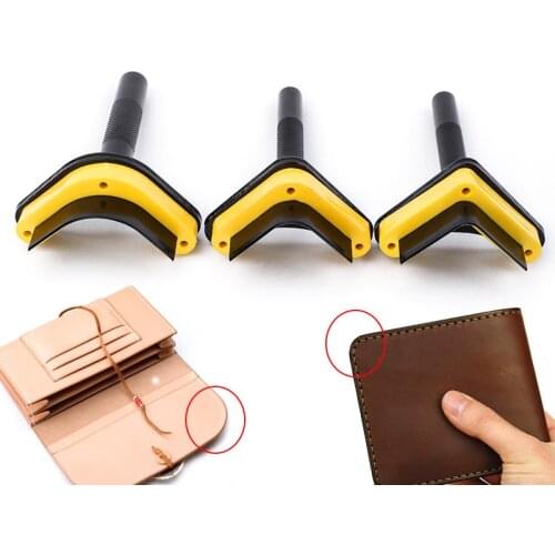 Leather Corner Punch Leather Cutting Knife Punching Tools Leather Craft Belt Strap Bag Wallet End C/V Shape Leather Round Cutter