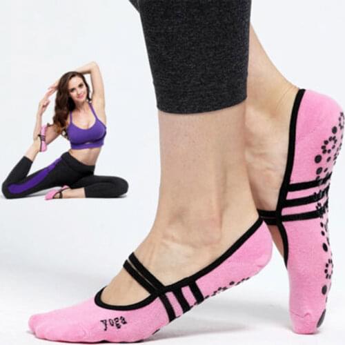 High Quality Women Yoga Socks Anti-slip Quick-dry Damping Pilates Ballet Massage Dance Socks Women Cotton Fitness Sport Socks