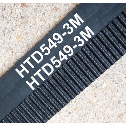 2 pieces/pack 549 HTD3M 14 timing belt teeth 183 width 14mm length 549mm rubber closed-loop 549-3M-14 High quality HTD 3M CNC
