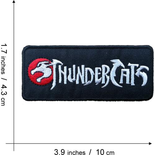 TV Cartoon Thundercats Logo Embroidered Fabric Iron On Patch, Jacket Backpack DIY Clothing Accessories Wholesale