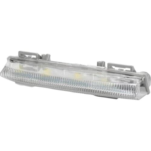 12V New W204 W212 Car Front LED Fog Light For Benz DRL W204 W212 C250C350 E350 Front Bumper Fog Light Bar Daytime Running Lights