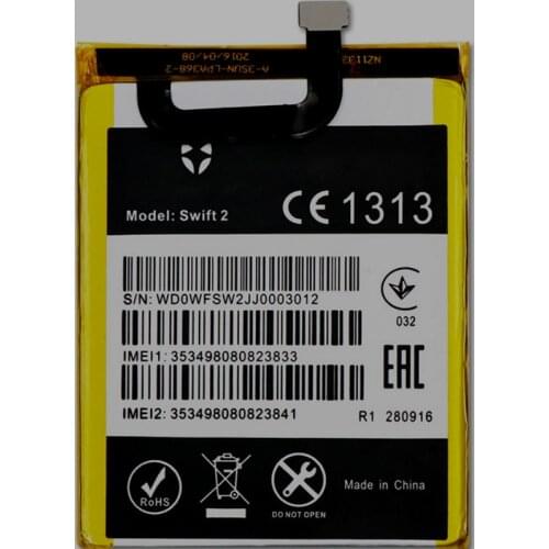 2700mAh Battery For Wileyfox Swift 2 /2 Plus mobile phone Battery