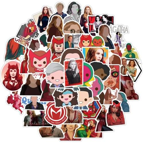 American TV Star Character Idol Aesthetic Sticker Suitcase Guitar Skateboard Notebook School Office Supplies Decoration 50PCS