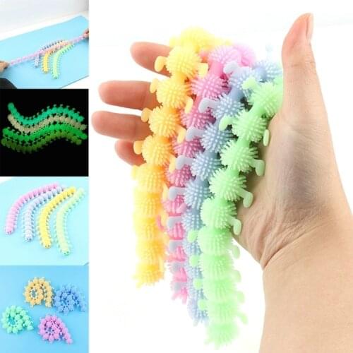 Anti Stress Toys Worm Noodle Elastic Stretch String Soft TPR Rope String Fidget Autism Relief Vent Toys for Adults Kids Children