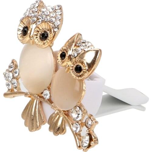 Car Air Freshener Car-styling Diamond Owl Auto Outlet Perfume Vent Solid Fragrance Diffuser