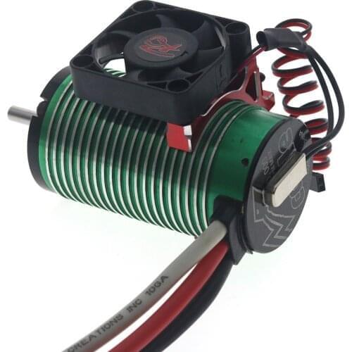 Remote Control Auto Parts Cooling Fan 42MM Motor Temperature Control Cooling Fan Built-in Temperature Control Switch Off-road Rc