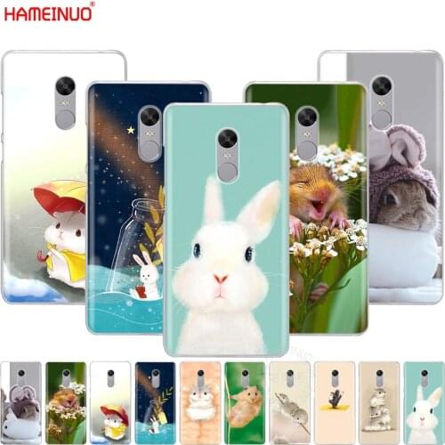HAMEINUO Rabbit Mouse Hamster Cover phone Case for Xiaomi redmi 5 4 1 1s 2 3 3s pro PLUS redmi note 4 4X 4A 5A