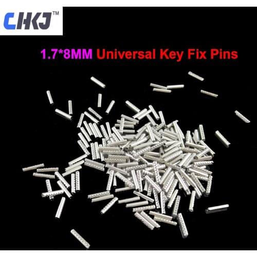 CHKJ 200pcs/lot Remote Control Key Blank for Flip Folding Remote Key Blade L:8MM D:1.7MM Fixed Pin 1.7MM 1.7 PIN Fixed