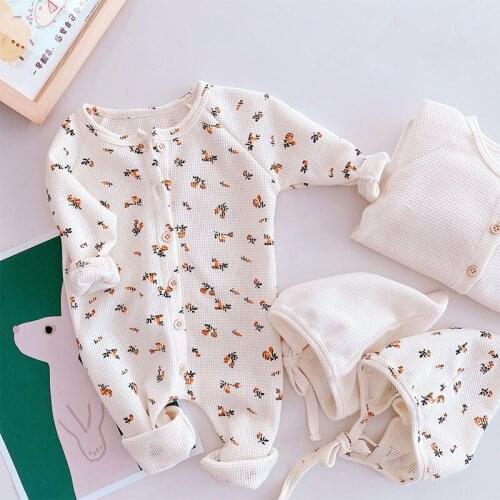 Autumn New Baby Clothes Knitted Long Sleeves Toddle Romper Simple Casual Infant Outfit