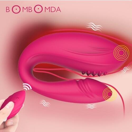 G Spot U Vibrator For Women Vagina Clitoris Stimulator Double Head Anal Vibrator Pussy Massager Sex Toys for Couples Sex Shops