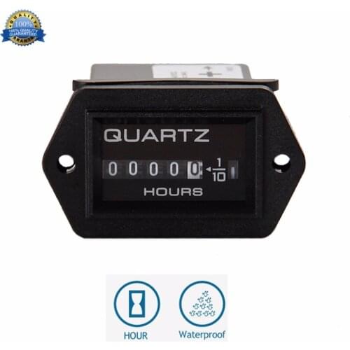 Truck Tractor Diesel Outboard Engine Farm Machinery Hour Meter for Marine Boats Trucks Tractor Lawn Mower Hour Meter Gauge Time