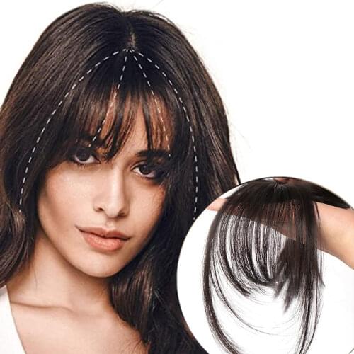 Fake hair bangs clips in on bang frange a clip accessoires extension 3d picecs for women synthetic MUMUPI